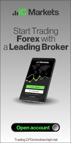 IC Markets broker banner featuring raw pricing and institutional liqudity for forex trading