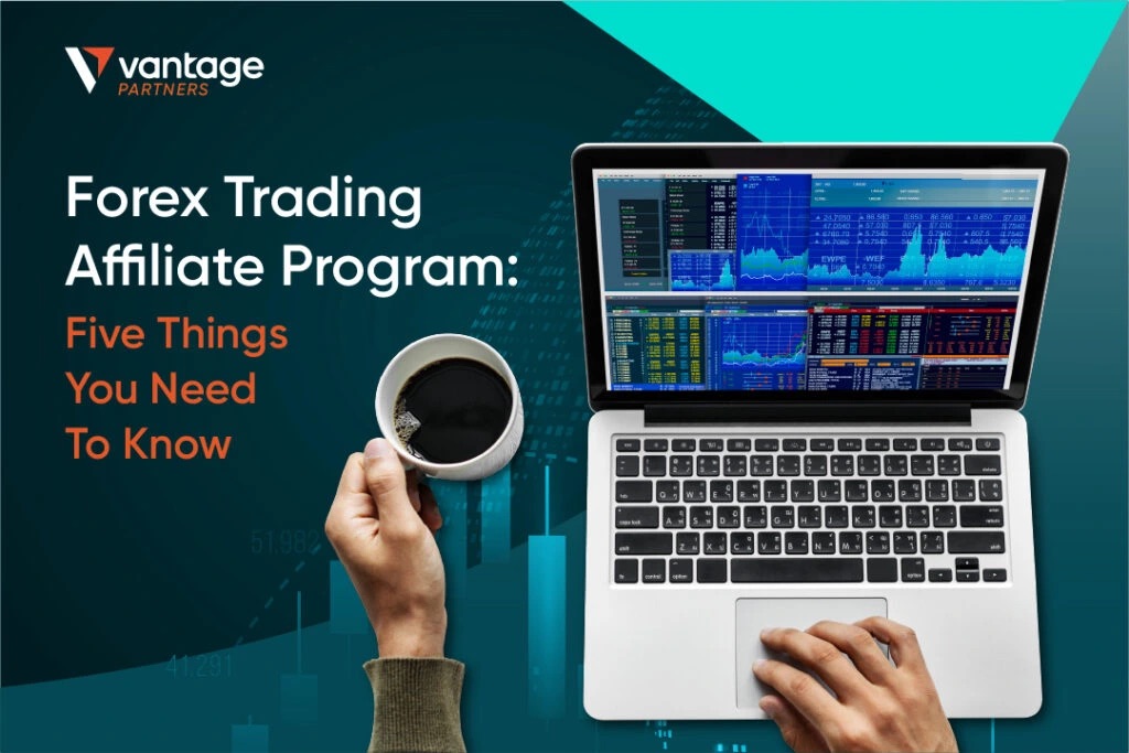 Vantage Markets trading platform promotion banner showing financial charts on A laptop screen