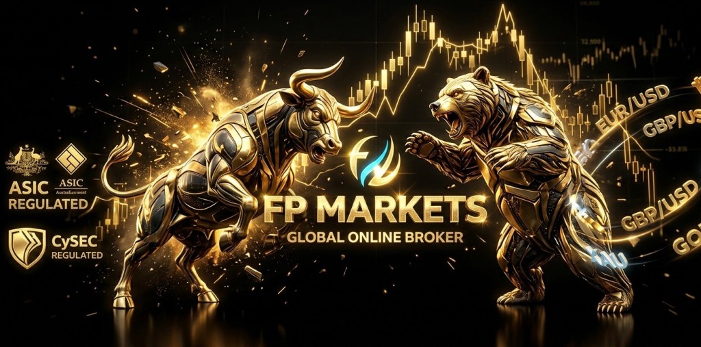 Broker Check FP Markets Review 2026 luxury banner with golden graphics showing the title 'FP Markets Review 2026: Best ECN Broker for Forex and Gold'.